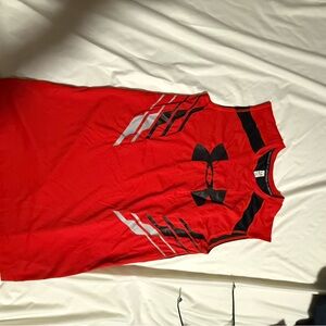 Under Armour Red and Black Athletic Tank